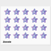 Neon Dreamy Stars Stickers (Blatt)