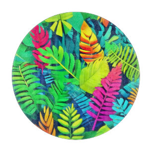Neon-Dschungel-Fantasie Schneidebrett