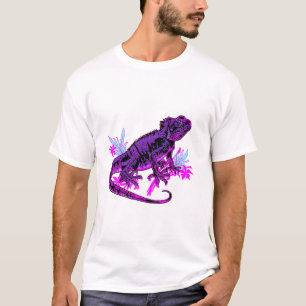 Neon-Dschungel-Iguana-T-Shirt T-Shirt