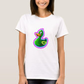 Neon Duck Design Hoodie T-Shirt (Vorderseite)