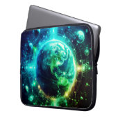 Neon Earth and Her Siblings on 15" Electronics Bag Laptopschutzhülle (Vorderseite Links)