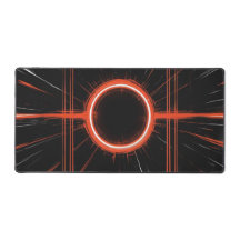 Neon Eclipse in einem digitalen Netz