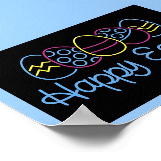 Neon Eggs - Poster (Ecke)