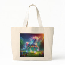 Neon-Einhorn-Kunst – Leuchtendes Fantasy-Pferd Reg