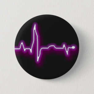Neon-EKG Knopf Button