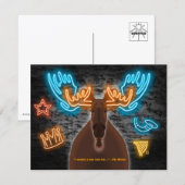 Neon-Elch-Postkartenset mit 10 Karten (Vorne/Hinten)