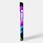 Neon Electric Fluid Flames Phone Case (Rückseite / Links)
