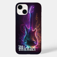 Neon Electric Gitarre Personalisiert Name