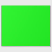 Neon Electric Gree Solid Color | Classic | elegant Geschenkpapier (Flach)