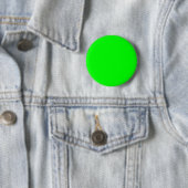 Neon Electric Green Solid Color | Classic Button (Beispiel)