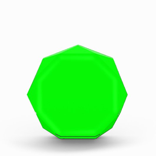 Neon Electric Green Solid Color | Classic Fotoblock (Vorderseite)