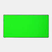 Neon Electric Green Solid Color | Classic Schreibtischunterlage (Vorderseite)