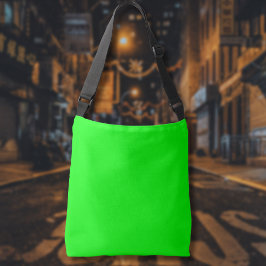 Neon Electric Green Solid Color | Classic Tragetaschen Mit Langen Trägern