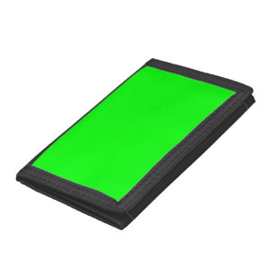 Neon Electric Green Solid Color   Classic Tri-fold Geldbeutel