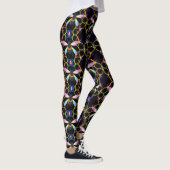 Neon Electric Honeycomb Bee Leggings (Rechts)