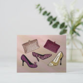 Neon Electric Steppin Out Postkarte (Stehend Vorderseite)