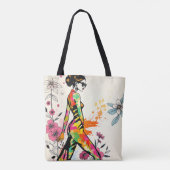 Neon Elegance Art Dual Tote Collection ✨💫 Tasche (Rückseite)