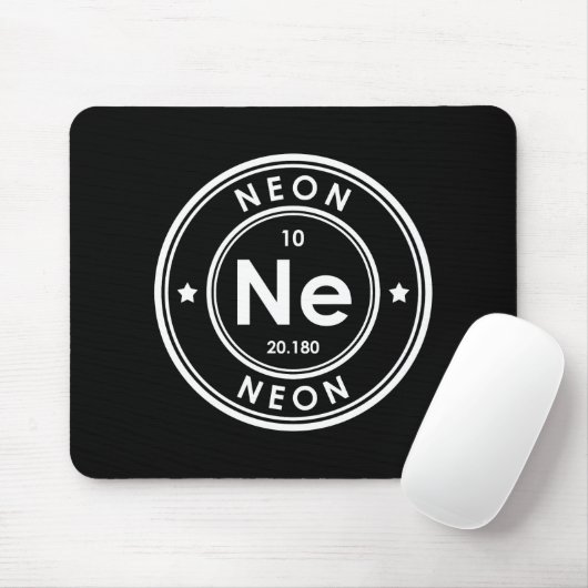 Neon Element Black Mouse Pad Mousepad (Mit Mouse)