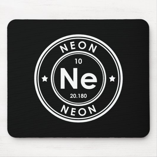 Neon Element Black Mouse Pad Mousepad (Vorne)