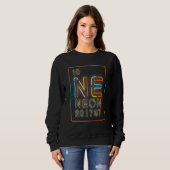 Neon Element Chemistry Periodic Table Trending  Qu Sweatshirt (Vorne ganz)