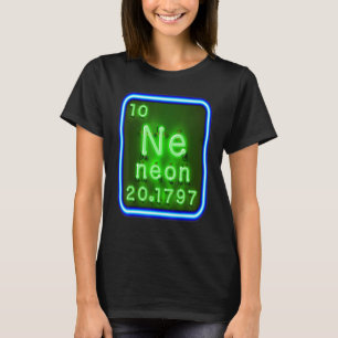 Neon-Element der Chemie-Periodensystems für S T-Shirt