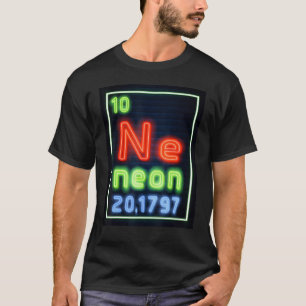Neon Element der chemischen Industrie Periodic Tab T-Shirt
