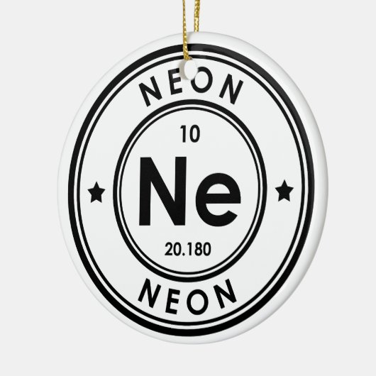 Neon Element Keramik Ornament (Links)