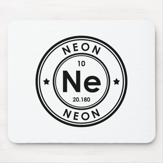 Neon Element Mouse Pad Mousepad (Vorne)