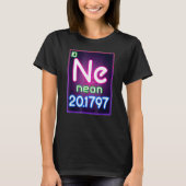 Neon Element of the Chemistry Periodic Table for S T-Shirt (Vorderseite)
