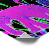 Neon Elephants Poster (Ecke)