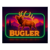 Neon Elk Poster (Vorderseite)