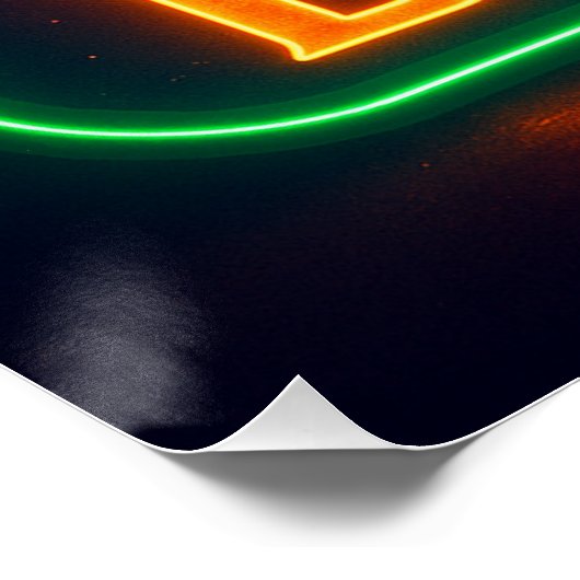 Neon Elk Poster (Ecke)