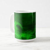 Neon Emerald Smoke Kaffeetasse (Vorderseite Links)