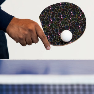 Neon Emoji Ping Pong Paddle Tischtennis Schläger