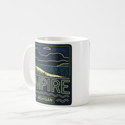 Neon Empire Michigan Kaffeetasse (Vorderseite Links)