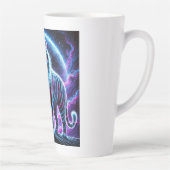 Neon Energy Tiger Latte Tasse Design. (Rechts)