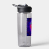 Neon-Erdbeere lebendige Optik Wasserflasche Trinkflasche (Rechts)