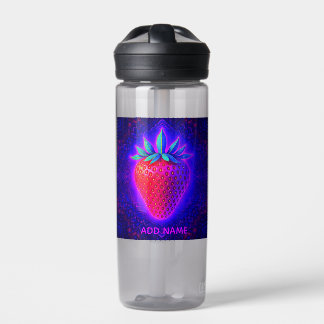 Neon-Erdbeere lebendige Optik Wasserflasche Trinkflasche