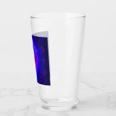Neon-Erdbeere lebendiger Glas-Look Glas (Links)