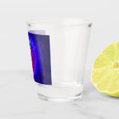 Neon-Erdbeere lebendiges Look Schussglas Schnapsglas (Rechts)