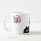 Neon-Ernte-Vogelscheuche Vektra Shift Kaffeetasse (Links)