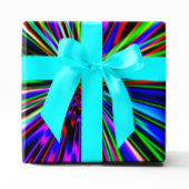 Neon Explosion Colorful Fraktal Art Geschenkpapier