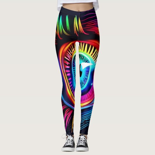 Neon Eye Dream Leggings (Vorderseite)
