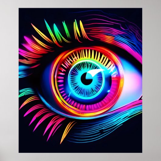 Neon Eye Dream Poster (Vorne)