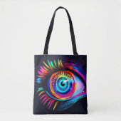 Neon Eye Dream Tasche (Vorderseite)
