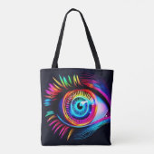 Neon Eye Dream Tasche (Rückseite)