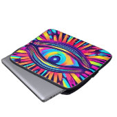 Neon Eye of the Cosmos Laptopschutzhülle (Vorne Knopf)