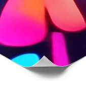 Neon Eye of the Cosmos Poster (Ecke)