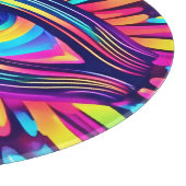 Neon Eye of the Cosmos Schneidebrett (Ecke)