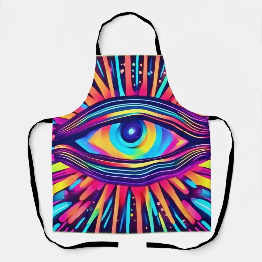 Neon Eye of the Cosmos Schürze (Vorderseite)
